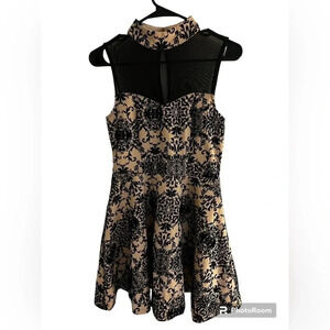 Windsor size small dress with black sheer top